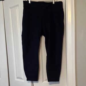 SPANX very dark navy looks black Active Leggings size 1X perfect condition.